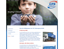 Tablet Screenshot of cpe-recycling.de